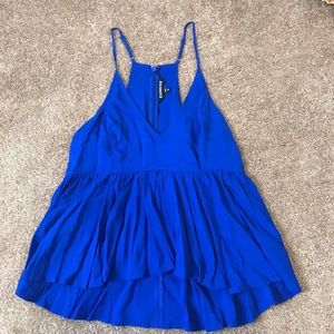 Blue Expeess peplum tank